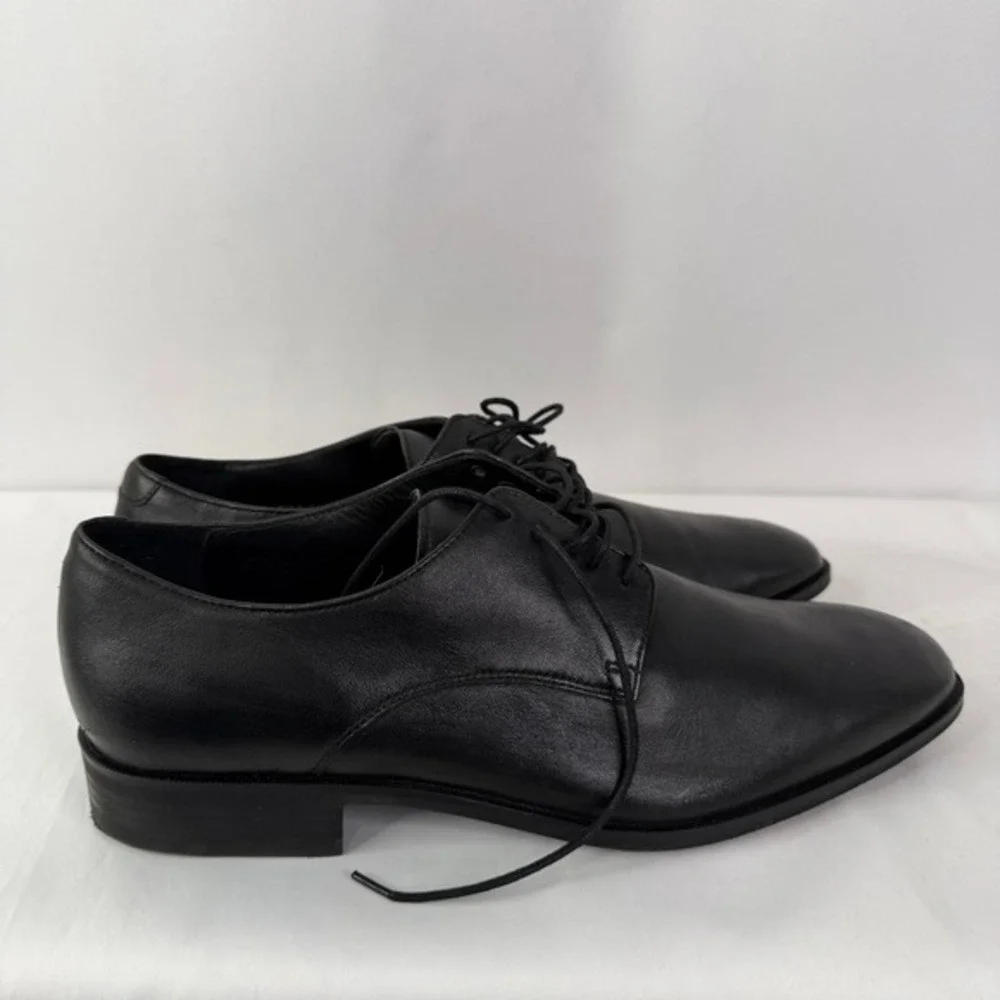 Cole Haan‎ Air Kilgore Plain Oxford Black Nappa Leather Dress Shoes Mens 12